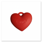 Ein kleines Herz als Anhänger aus rotem PLA.<br />Gedruckt mit 0,4 mm Düse