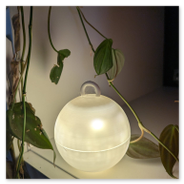 Weißes PLA<br />Kleine, batteriebetriebene Lichterkette innen.